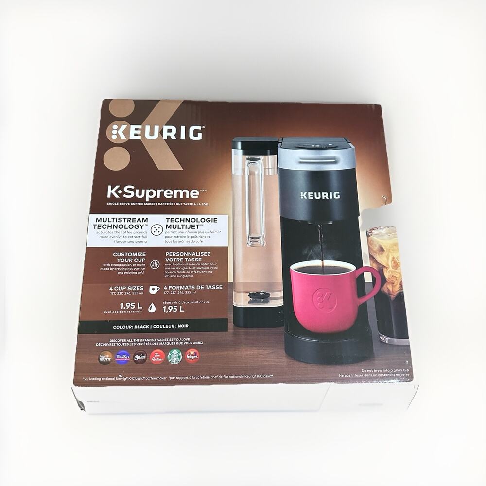 Keurig K-Supreme K910 Single Serve K-Cup Coffee Maker Black | Never Use/Open Box